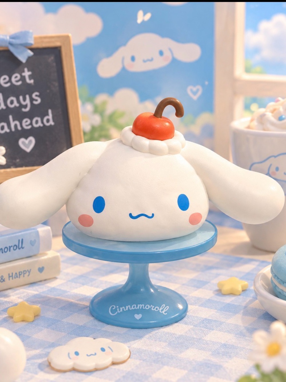 Cinnamoroll Blue & White Plush Dessert Toy Sanrio